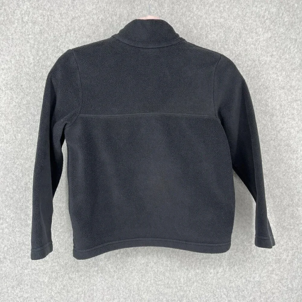 Columbia Kids Steens Mountain 1/4-Snap Fleece Pullover Size S Black Pink Outdoor